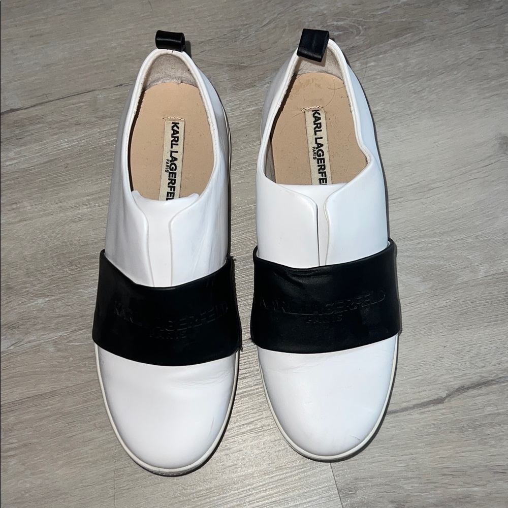 Karl Lagerfeld Monochrome Slip-On Shoes